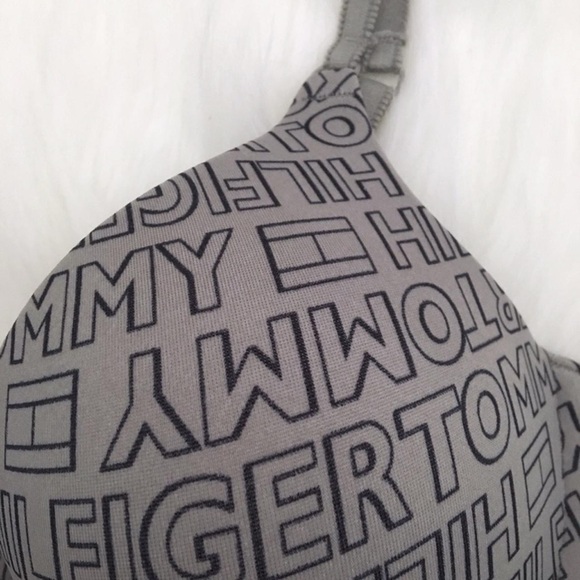 Tommy Hilfiger Gray Classic Tee Push-Up Bra - Picture 3 of 4